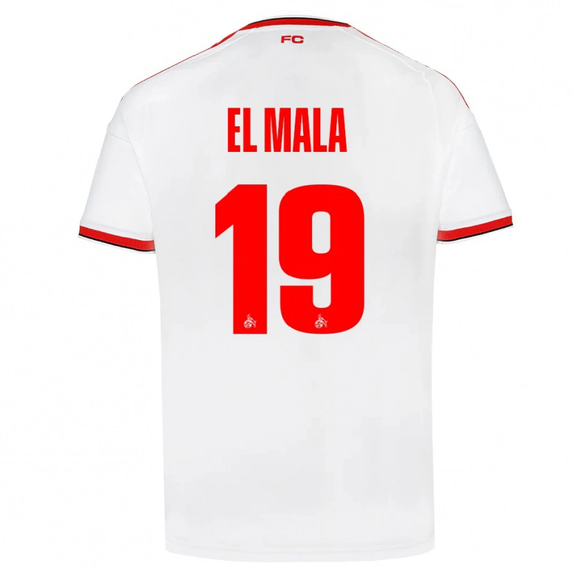 Danxen Kvinder Malek El Mala #19 Hvid Rød Sort Hjemmebane Spillertrøjer 2026/27 Trøje T-Shirt