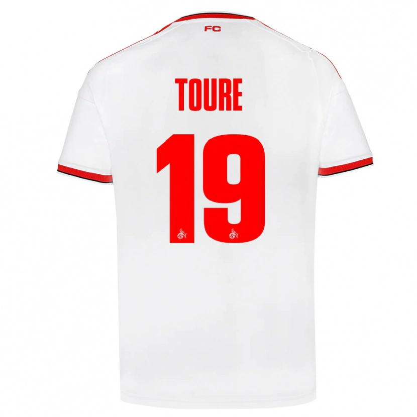 Danxen Kvinder Safyan Toure #19 Hvid Rød Sort Hjemmebane Spillertrøjer 2026/27 Trøje T-Shirt