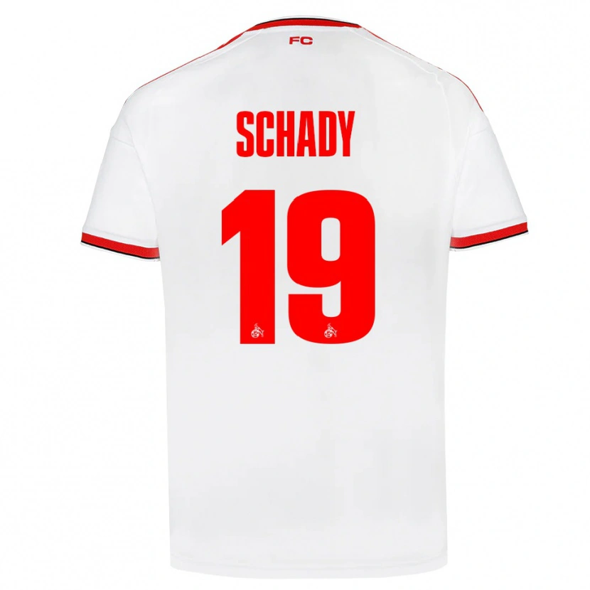 Danxen Kvinder Alexis Schady #19 Hvid Rød Sort Hjemmebane Spillertrøjer 2026/27 Trøje T-Shirt