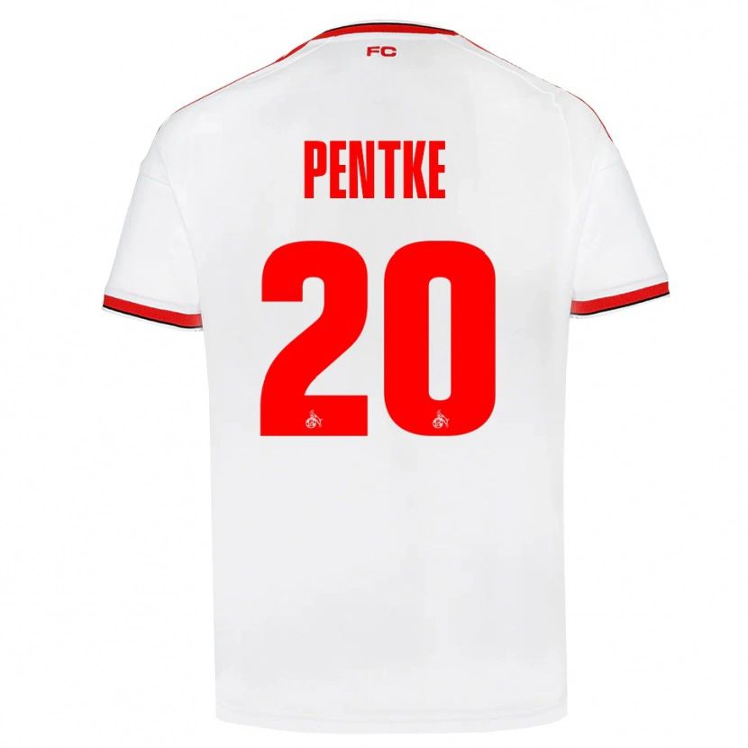 Danxen Kvinder Philipp Pentke #20 Hvid Rød Sort Hjemmebane Spillertrøjer 2026/27 Trøje T-Shirt