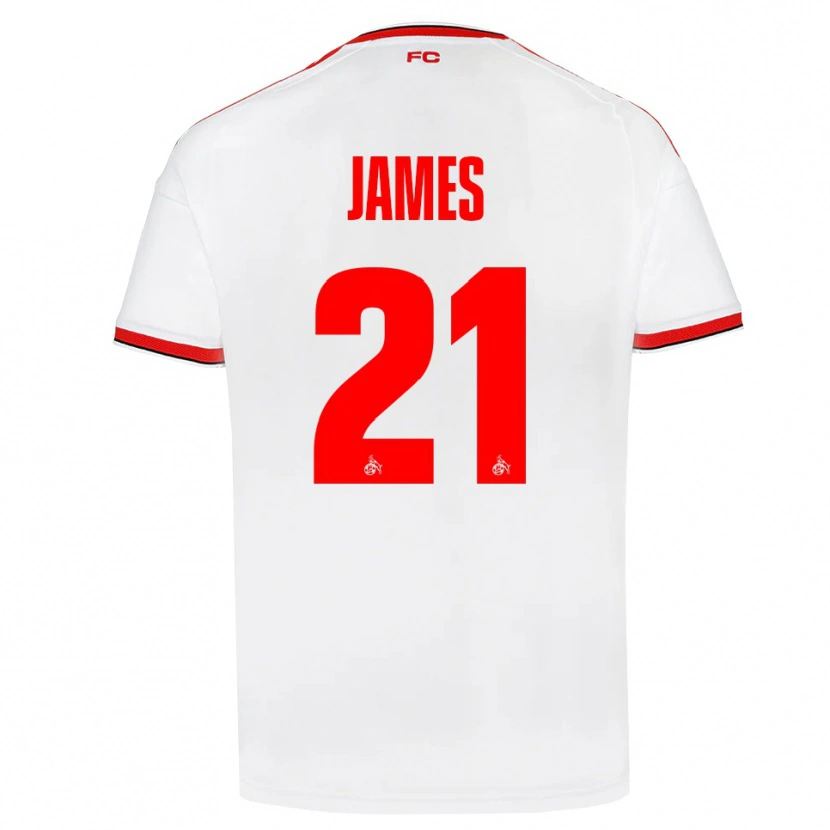 Danxen Kvinder Martin James #21 Hvid Rød Sort Hjemmebane Spillertrøjer 2026/27 Trøje T-Shirt