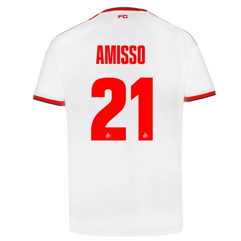 Danxen Kvinder Gabriel Amisso #21 Hvid Rød Sort Hjemmebane Spillertrøjer 2026/27 Trøje T-Shirt