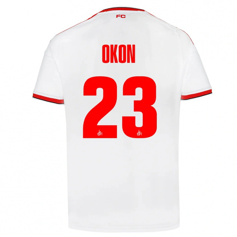 Danxen Kvinder Paul Okon-Engstler #23 Hvid Rød Sort Hjemmebane Spillertrøjer 2026/27 Trøje T-Shirt