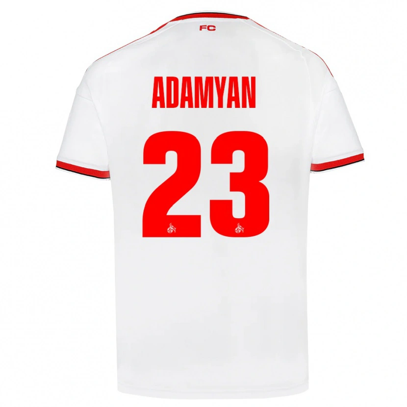 Danxen Kvinder Sargis Adamyan #23 Hvid Rød Sort Hjemmebane Spillertrøjer 2026/27 Trøje T-Shirt