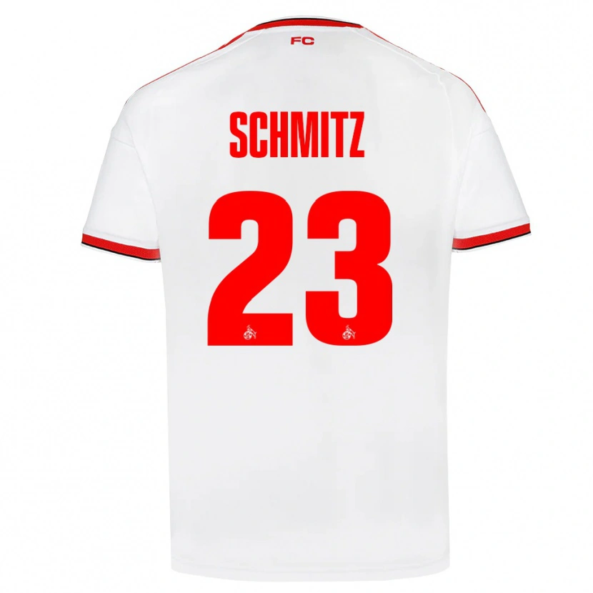 Danxen Kvinder Timo Schmitz #23 Hvid Rød Sort Hjemmebane Spillertrøjer 2026/27 Trøje T-Shirt