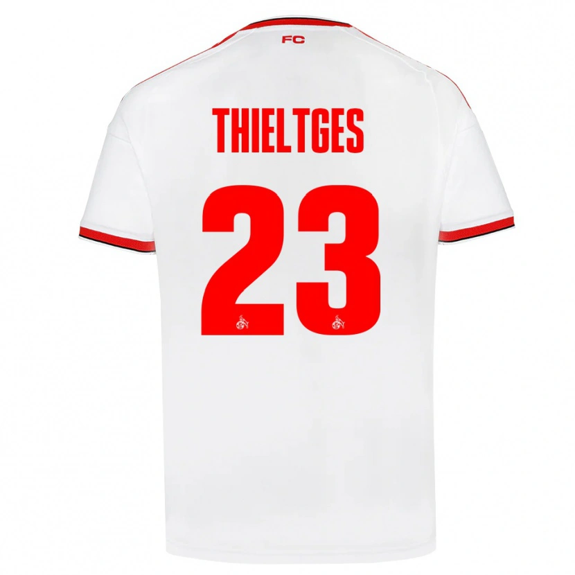 Danxen Kvinder Phil Thieltges #23 Hvid Rød Sort Hjemmebane Spillertrøjer 2026/27 Trøje T-Shirt