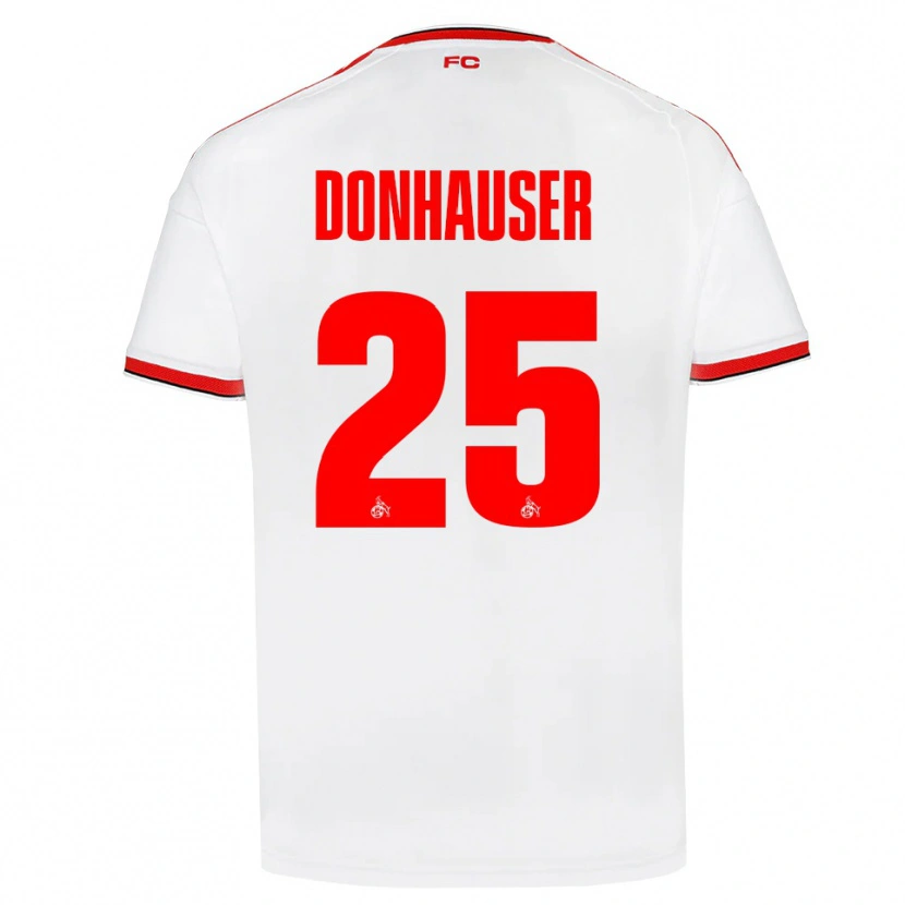 Danxen Kvinder Laura Donhauser #25 Hvid Rød Sort Hjemmebane Spillertrøjer 2026/27 Trøje T-Shirt