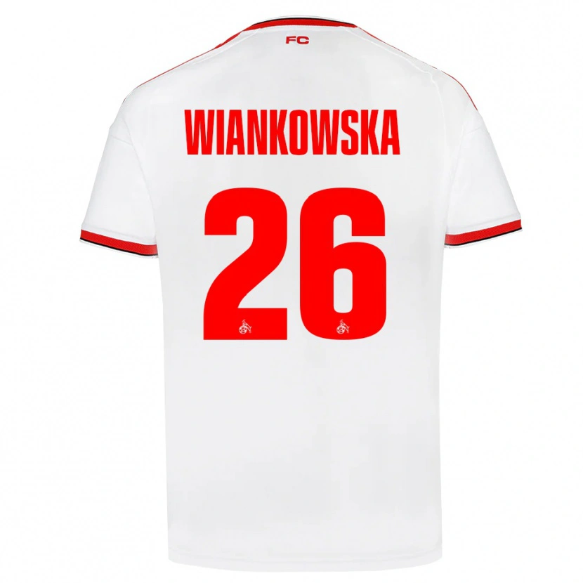 Danxen Kvinder Martyna Wiankow­ska #26 Hvid Rød Sort Hjemmebane Spillertrøjer 2026/27 Trøje T-Shirt