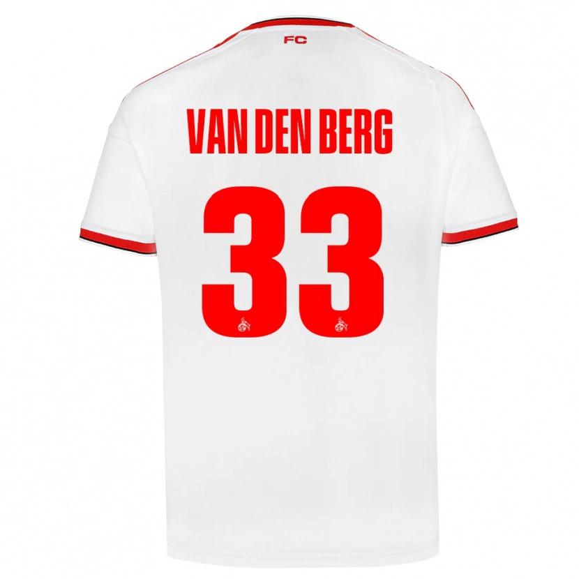 Danxen Kvinder Rav Van Den Berg #33 Hvid Rød Sort Hjemmebane Spillertrøjer 2026/27 Trøje T-Shirt