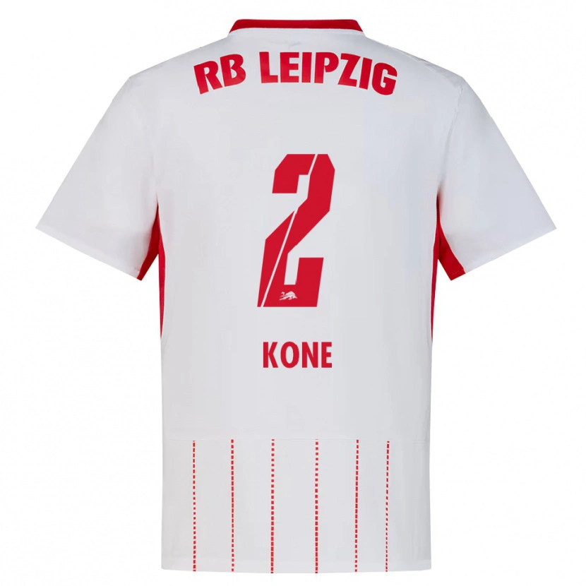 Danxen Kvinder Abdoul Koné #2 Rød Hvid Gul Hjemmebane Spillertrøjer 2026/27 Trøje T-Shirt