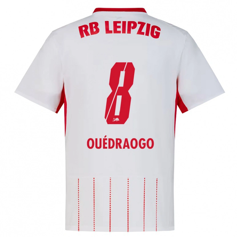 Danxen Kvinder Assan Ouédraogo #8 Rød Hvid Gul Hjemmebane Spillertrøjer 2026/27 Trøje T-Shirt