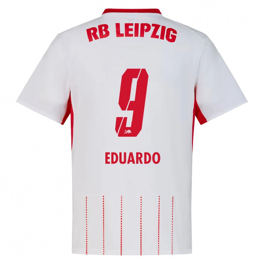 Danxen Kvinder Yannick Eduardo #9 Rød Hvid Gul Hjemmebane Spillertrøjer 2026/27 Trøje T-Shirt