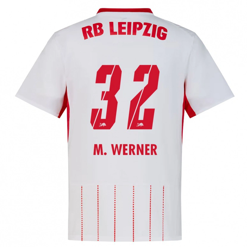 Danxen Kvinder Mia Werner #32 Rød Hvid Gul Hjemmebane Spillertrøjer 2026/27 Trøje T-Shirt