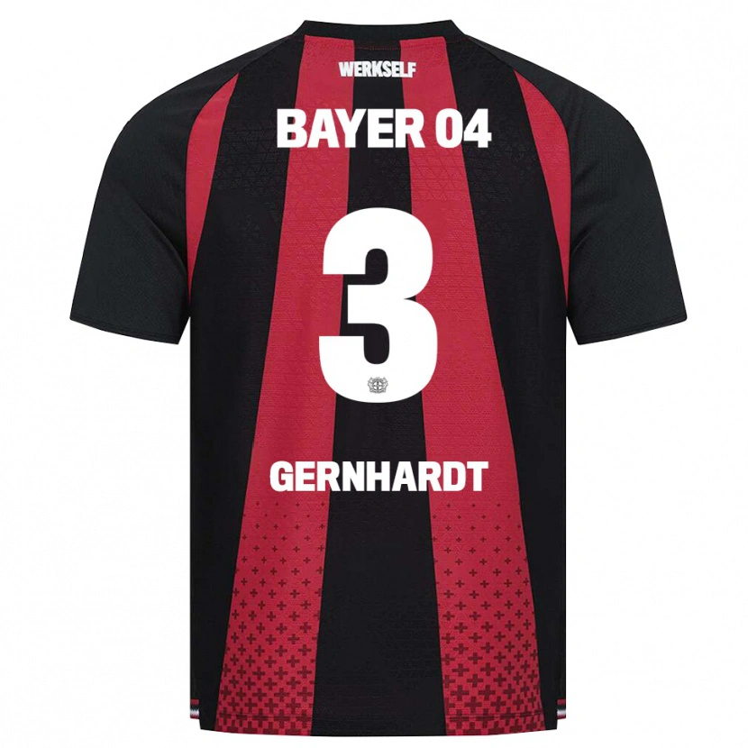 Danxen Kvinder Nils Gernhardt #3 Sort Hvid Rød Hjemmebane Spillertrøjer 2026/27 Trøje T-Shirt