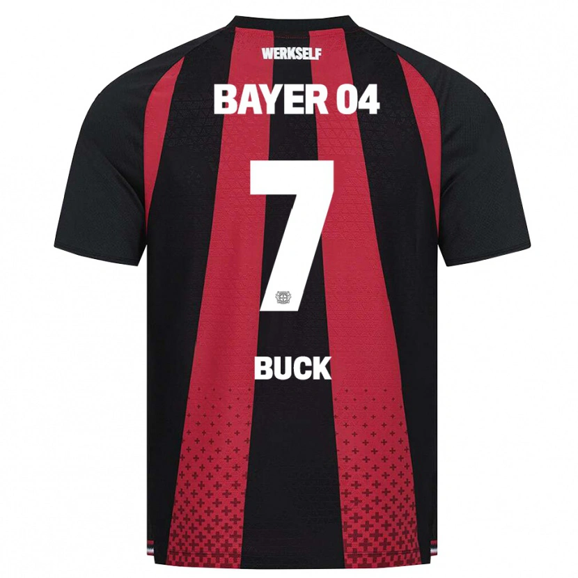 Danxen Kvinder Dustin Buck #7 Sort Hvid Rød Hjemmebane Spillertrøjer 2026/27 Trøje T-Shirt