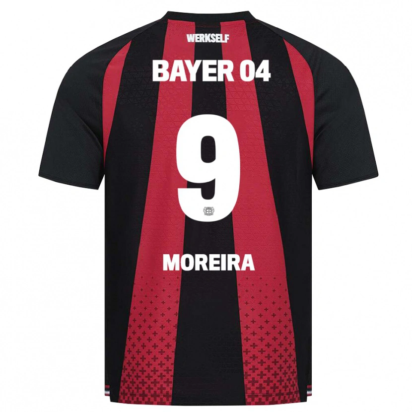 Danxen Kvinder Afonso Moreira #9 Sort Hvid Rød Hjemmebane Spillertrøjer 2026/27 Trøje T-Shirt