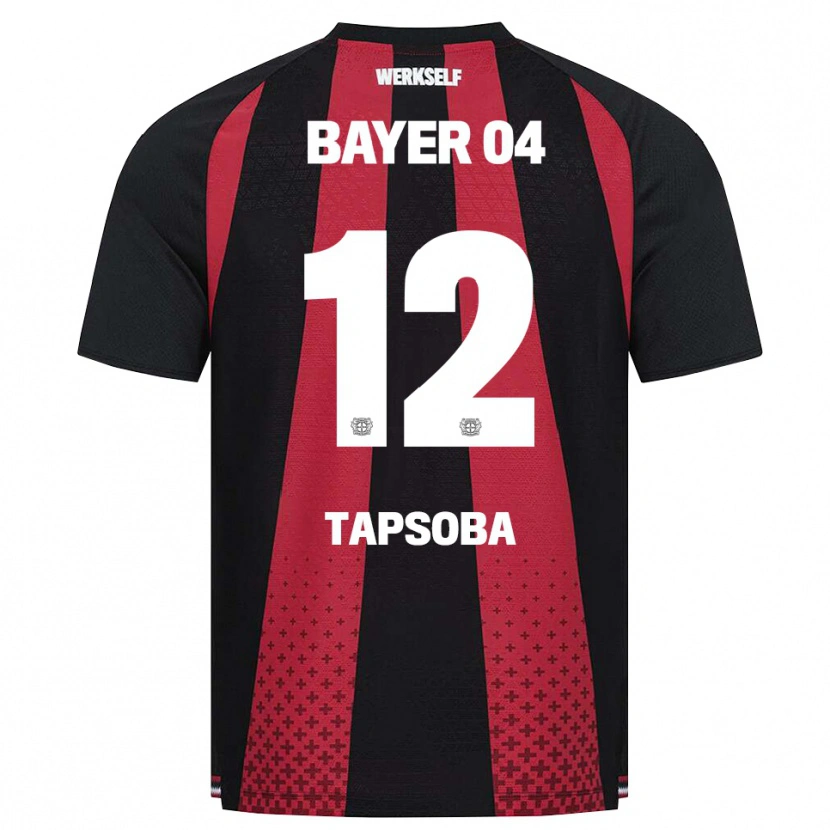 Danxen Kvinder Edmond Tapsoba #12 Sort Hvid Rød Hjemmebane Spillertrøjer 2026/27 Trøje T-Shirt