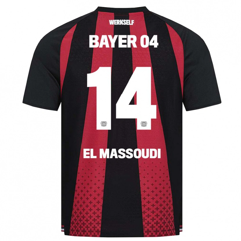 Danxen Kvinder Nassim El Massoudi #14 Sort Hvid Rød Hjemmebane Spillertrøjer 2026/27 Trøje T-Shirt
