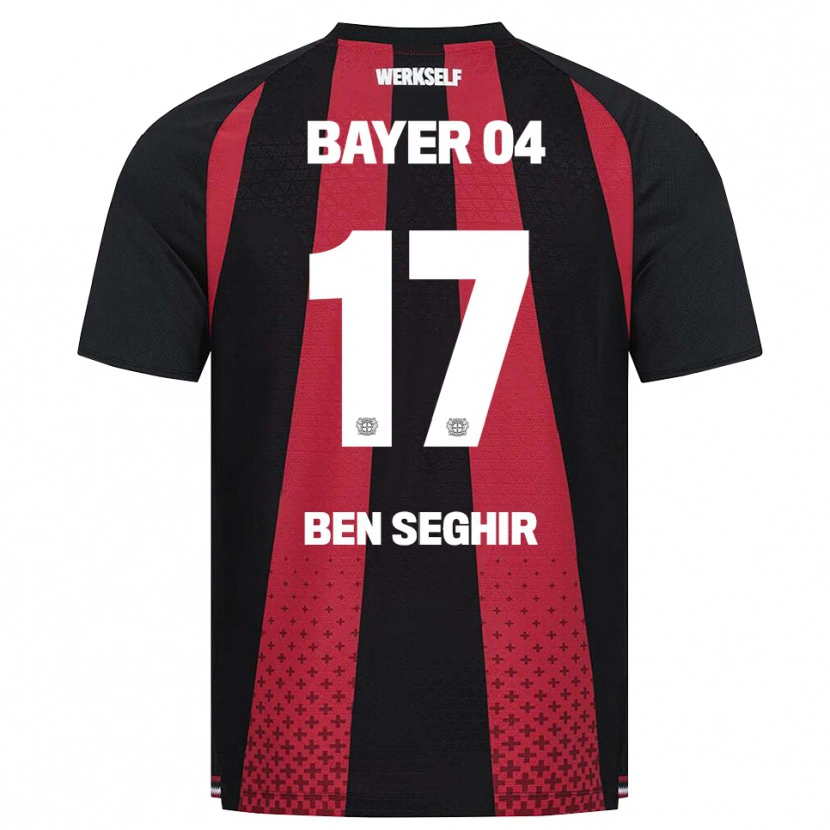 Danxen Kvinder Eliesse Ben Seghir #17 Sort Hvid Rød Hjemmebane Spillertrøjer 2026/27 Trøje T-Shirt
