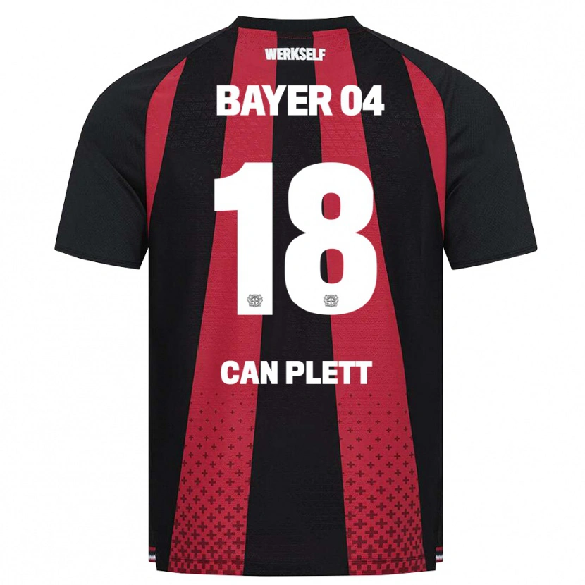 Danxen Kvinder Nico Can Plett #18 Sort Hvid Rød Hjemmebane Spillertrøjer 2026/27 Trøje T-Shirt