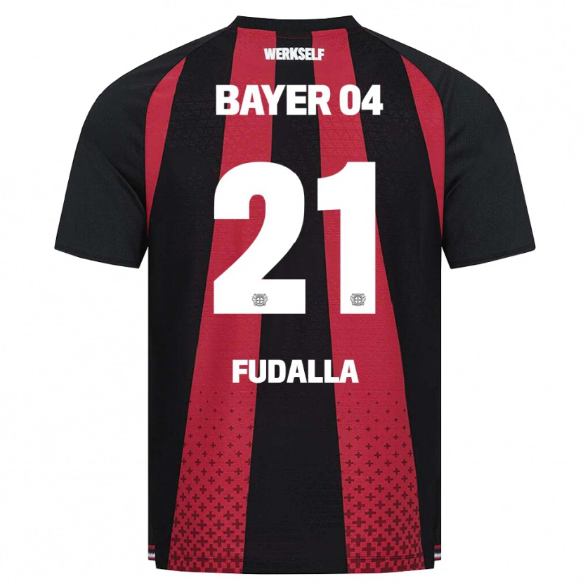 Danxen Kvinder Vanessa Fudalla #21 Sort Hvid Rød Hjemmebane Spillertrøjer 2026/27 Trøje T-Shirt
