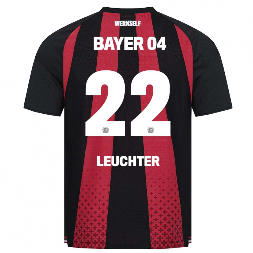 Danxen Kvinder Julian Leuchter #22 Sort Hvid Rød Hjemmebane Spillertrøjer 2026/27 Trøje T-Shirt