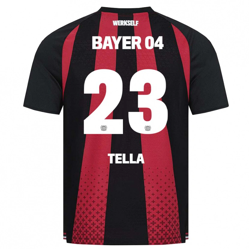 Danxen Kvinder Nathan Tella #23 Sort Hvid Rød Hjemmebane Spillertrøjer 2026/27 Trøje T-Shirt