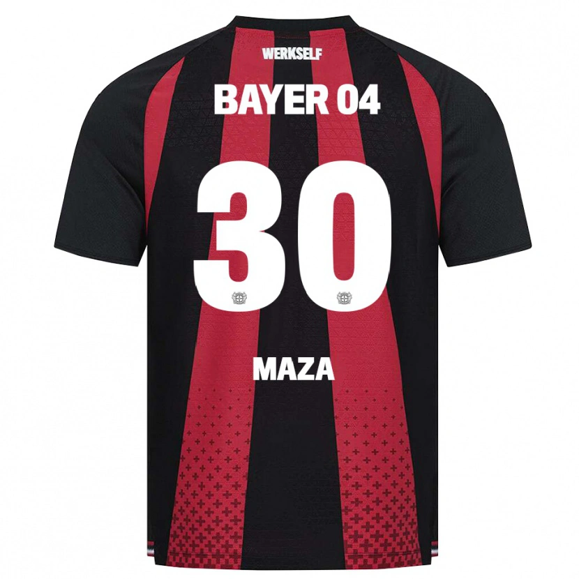 Danxen Kvinder Ibrahim Maza #30 Sort Hvid Rød Hjemmebane Spillertrøjer 2026/27 Trøje T-Shirt