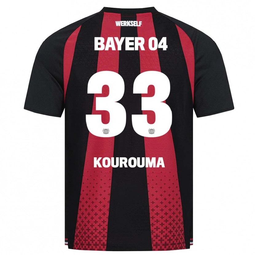 Danxen Kvinder Fakouman Kourouma #33 Sort Hvid Rød Hjemmebane Spillertrøjer 2026/27 Trøje T-Shirt