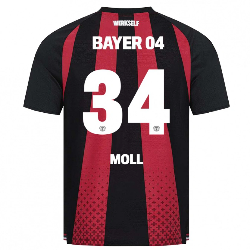 Danxen Kvinder Anne Moll #34 Sort Hvid Rød Hjemmebane Spillertrøjer 2026/27 Trøje T-Shirt