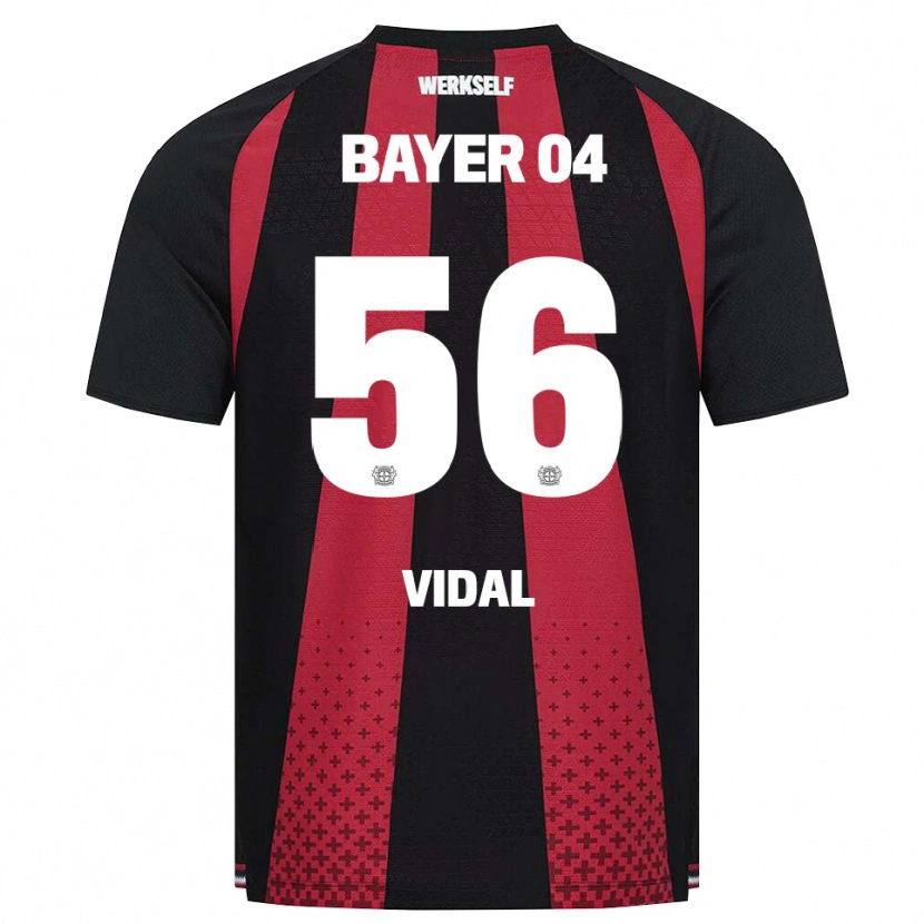 Danxen Kvinder Juliette Vidal #56 Sort Hvid Rød Hjemmebane Spillertrøjer 2026/27 Trøje T-Shirt