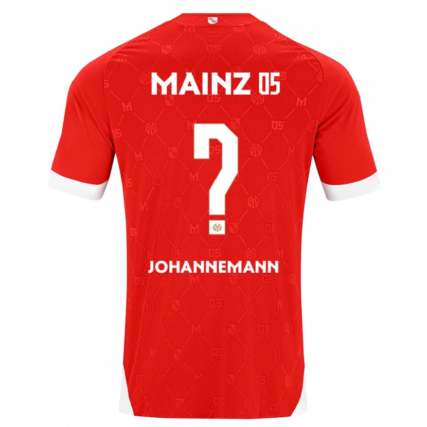 Danxen Kvinder Simon Johannemann #0 Rød Hvid Hjemmebane Spillertrøjer 2026/27 Trøje T-Shirt