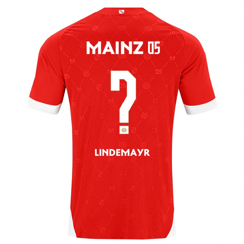 Danxen Kvinder Florian Lindemayr #0 Rød Hvid Hjemmebane Spillertrøjer 2026/27 Trøje T-Shirt