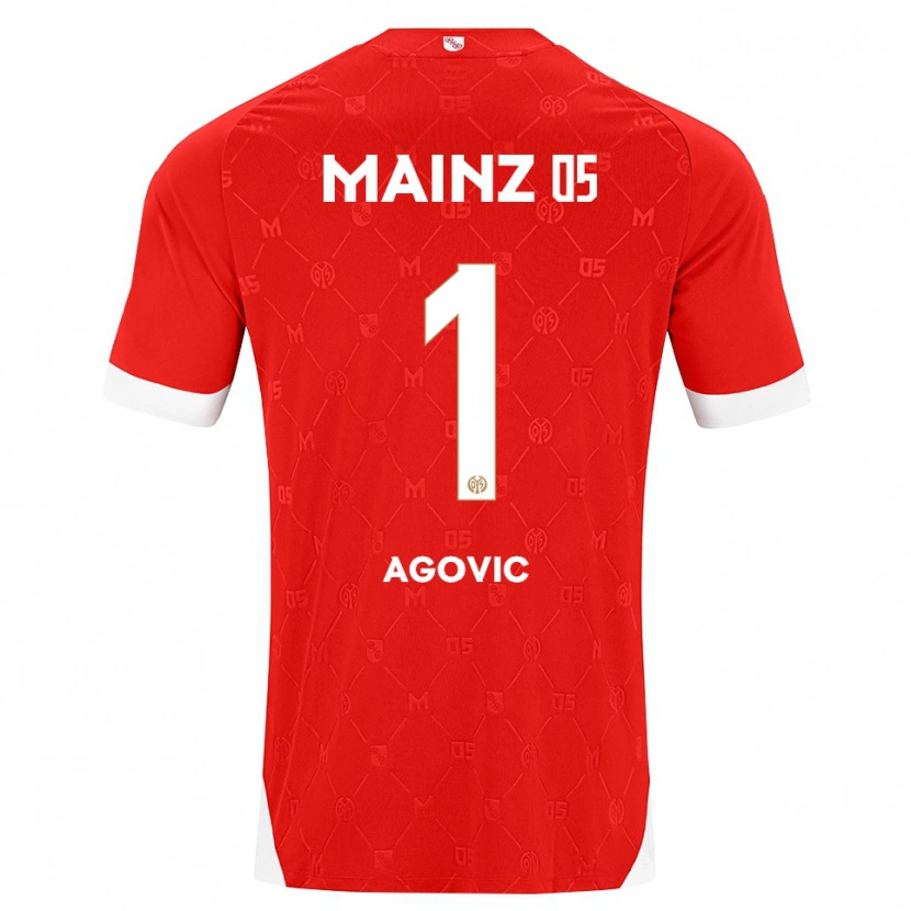 Danxen Kvinder Daris Agovic #1 Rød Hvid Hjemmebane Spillertrøjer 2026/27 Trøje T-Shirt