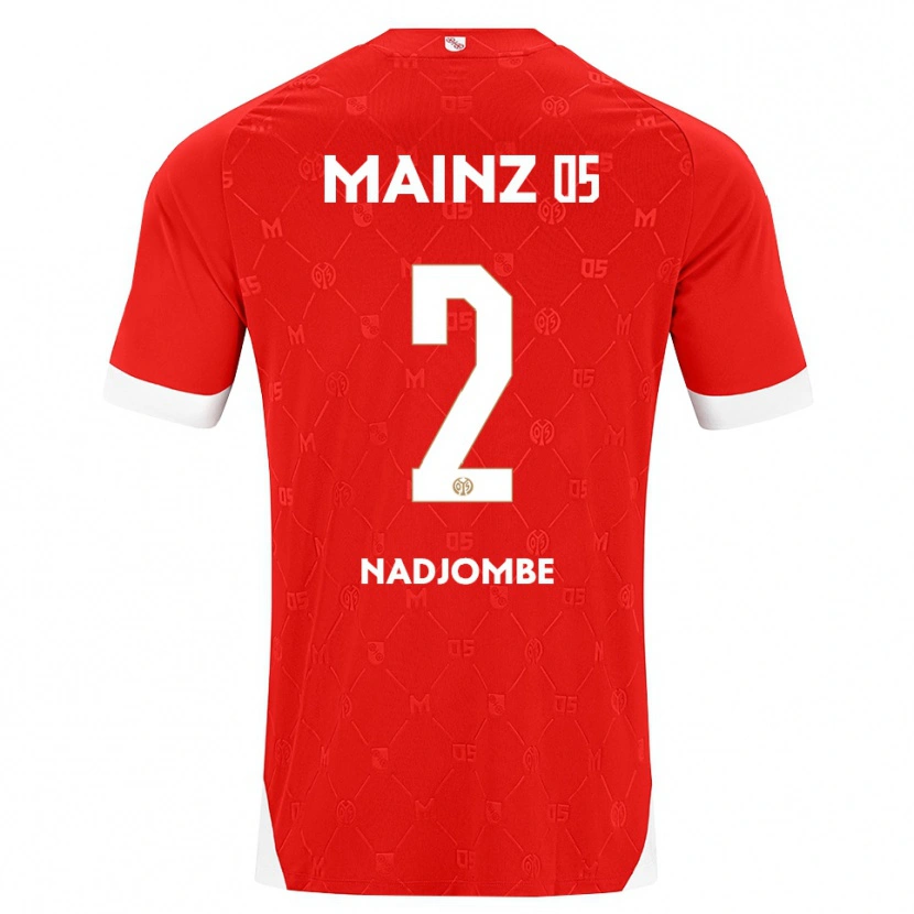 Danxen Kvinder Jean-Marie Nadjombe #2 Rød Hvid Hjemmebane Spillertrøjer 2026/27 Trøje T-Shirt