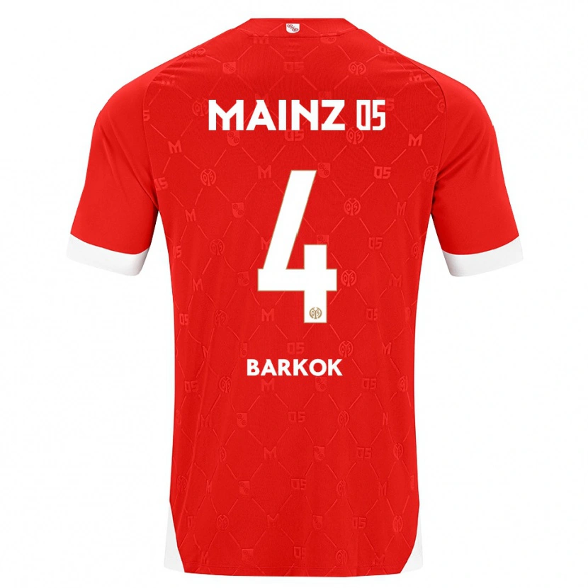 Danxen Kvinder Aymen Barkok #4 Rød Hvid Hjemmebane Spillertrøjer 2026/27 Trøje T-Shirt