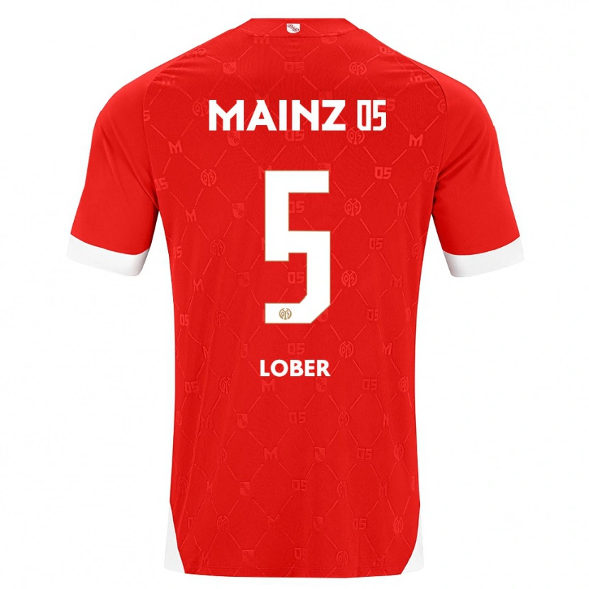 Danxen Kvinder Jana Löber #5 Rød Hvid Hjemmebane Spillertrøjer 2026/27 Trøje T-Shirt