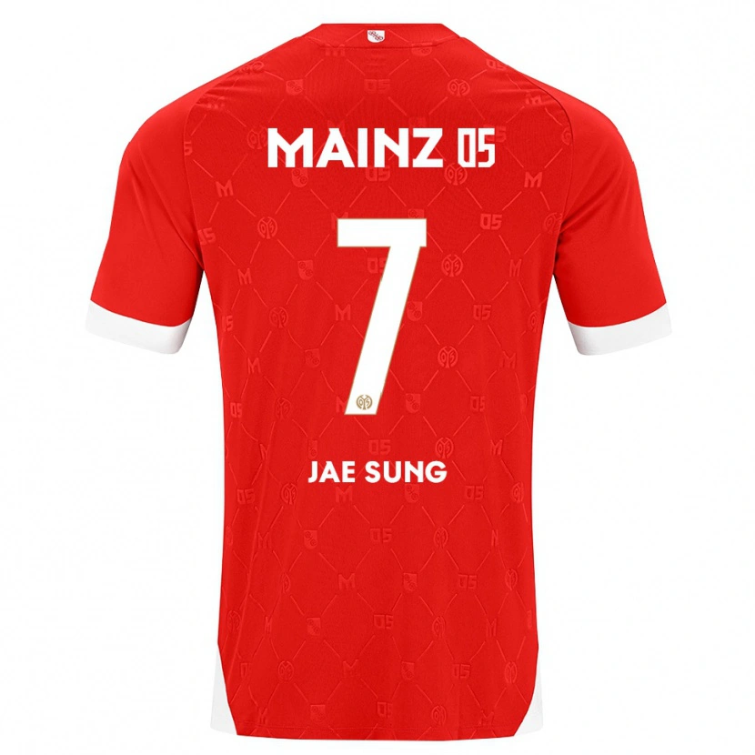 Danxen Kvinder Jae-Sung Lee #7 Rød Hvid Hjemmebane Spillertrøjer 2026/27 Trøje T-Shirt