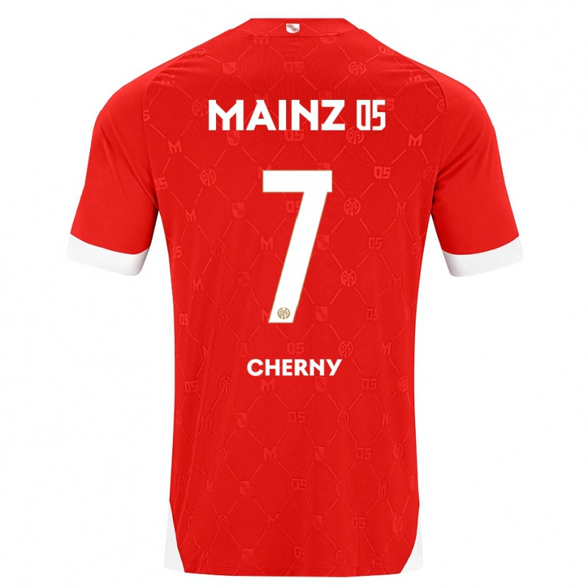 Danxen Kvinder Nick Cherny #7 Rød Hvid Hjemmebane Spillertrøjer 2026/27 Trøje T-Shirt