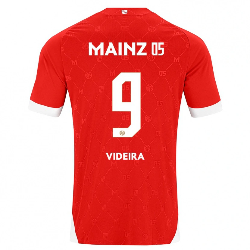 Danxen Kvinder Jayson Videira #9 Rød Hvid Hjemmebane Spillertrøjer 2026/27 Trøje T-Shirt