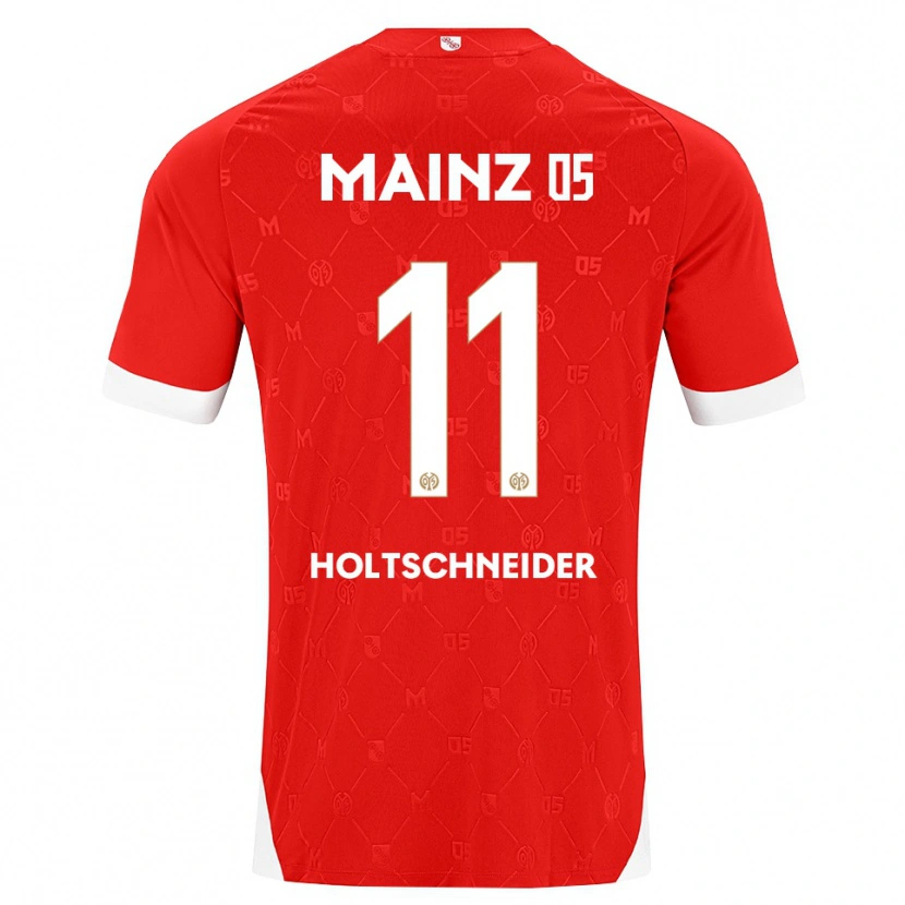 Danxen Kvinder Hannah Holtschneider #11 Rød Hvid Hjemmebane Spillertrøjer 2026/27 Trøje T-Shirt