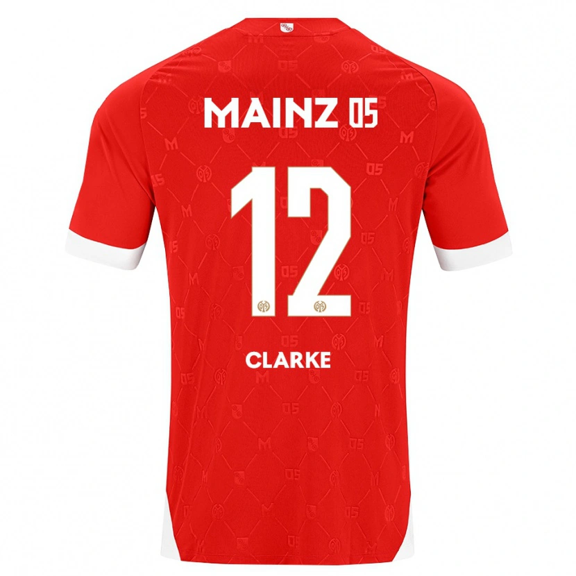 Danxen Kvinder Sarah Clarke #12 Rød Hvid Hjemmebane Spillertrøjer 2026/27 Trøje T-Shirt