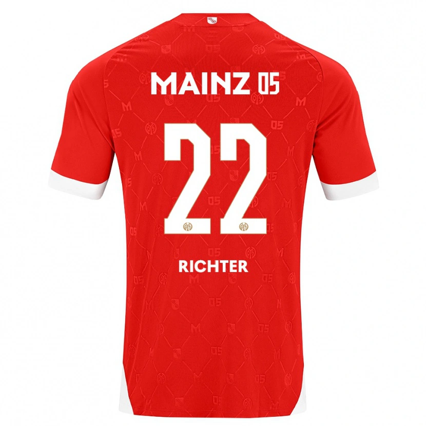 Danxen Kvinder Marco Richter #22 Rød Hvid Hjemmebane Spillertrøjer 2026/27 Trøje T-Shirt