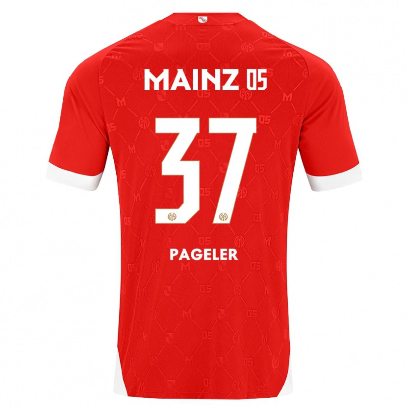 Danxen Kvinder Maja Pageler #37 Rød Hvid Hjemmebane Spillertrøjer 2026/27 Trøje T-Shirt