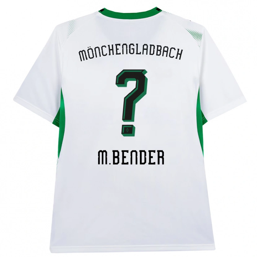 Danxen Kvinder Maurice Bender #0 Hvid Sort Grøn Hjemmebane Spillertrøjer 2026/27 Trøje T-Shirt