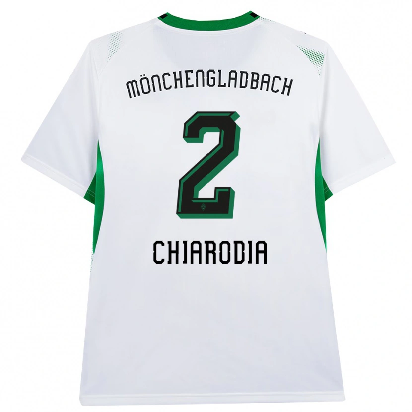 Danxen Kvinder Fabio Chiarodia #2 Hvid Sort Grøn Hjemmebane Spillertrøjer 2026/27 Trøje T-Shirt