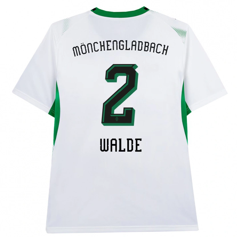Danxen Kvinder Simon Walde #2 Hvid Sort Grøn Hjemmebane Spillertrøjer 2026/27 Trøje T-Shirt