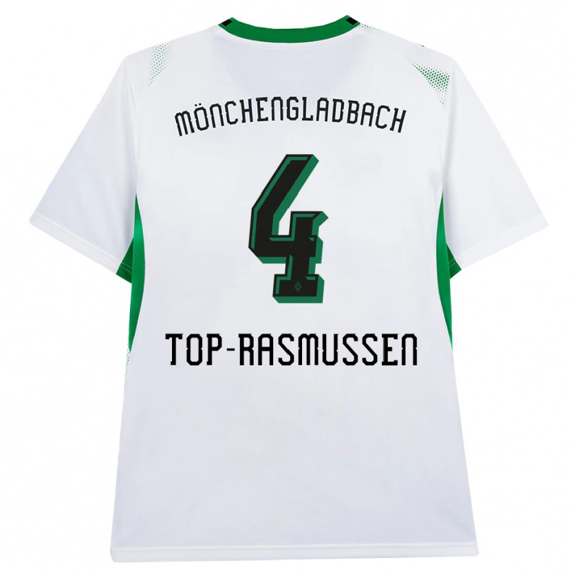 Danxen Kvinder Tristan Top-Rasmussen #4 Hvid Sort Grøn Hjemmebane Spillertrøjer 2026/27 Trøje T-Shirt