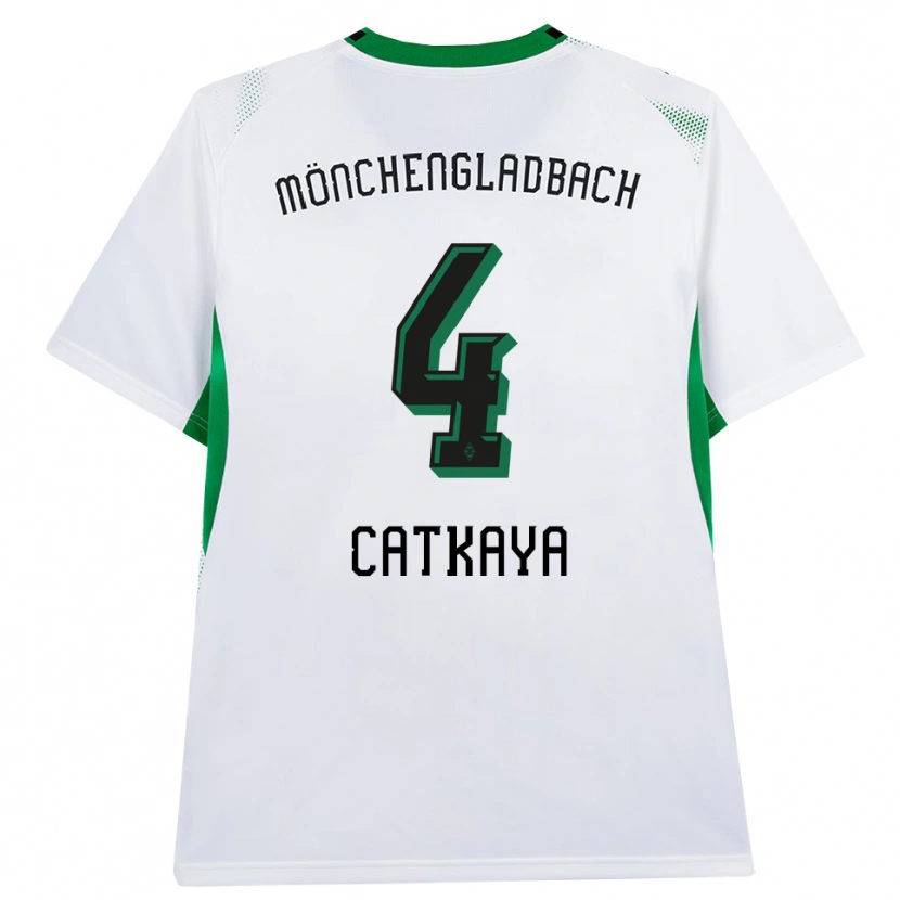 Danxen Kvinder Talha Catkaya #4 Hvid Sort Grøn Hjemmebane Spillertrøjer 2026/27 Trøje T-Shirt