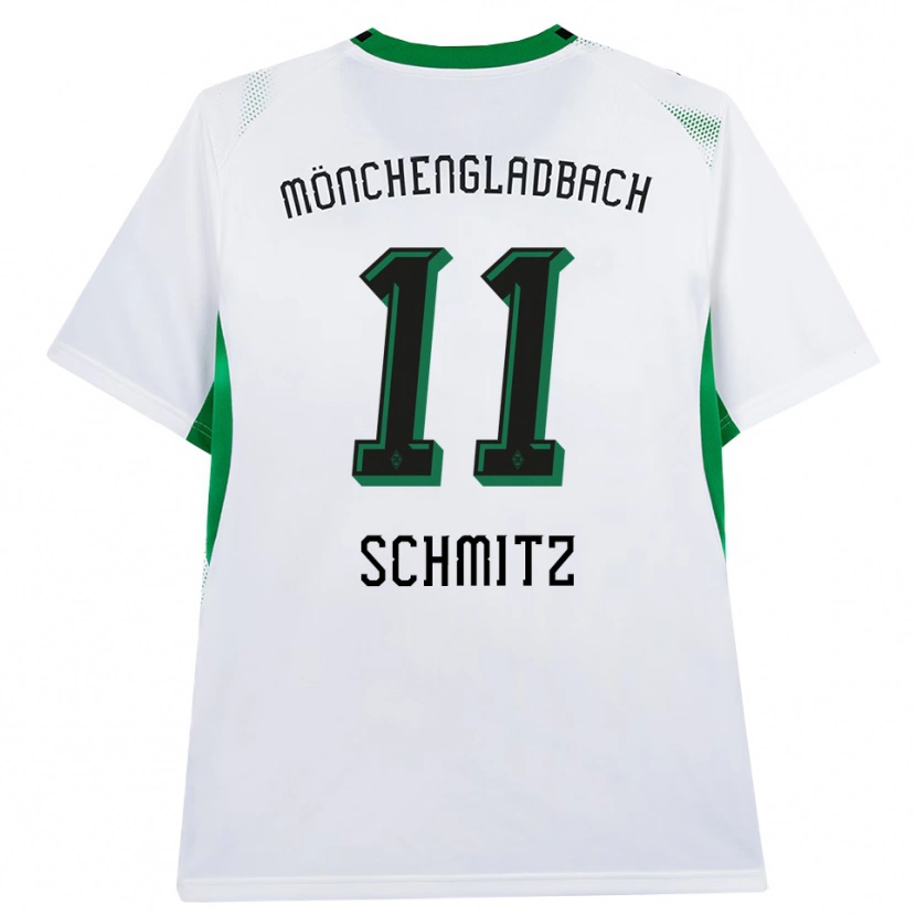 Danxen Kvinder Louisa Schmitz #11 Hvid Sort Grøn Hjemmebane Spillertrøjer 2026/27 Trøje T-Shirt